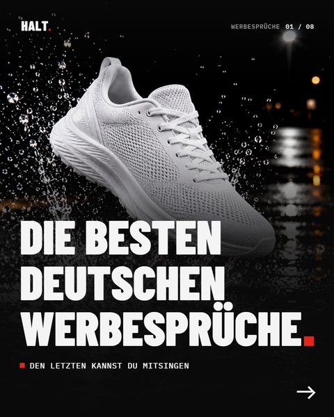 Titelbild: Die besten deutschen Werbesprüche.